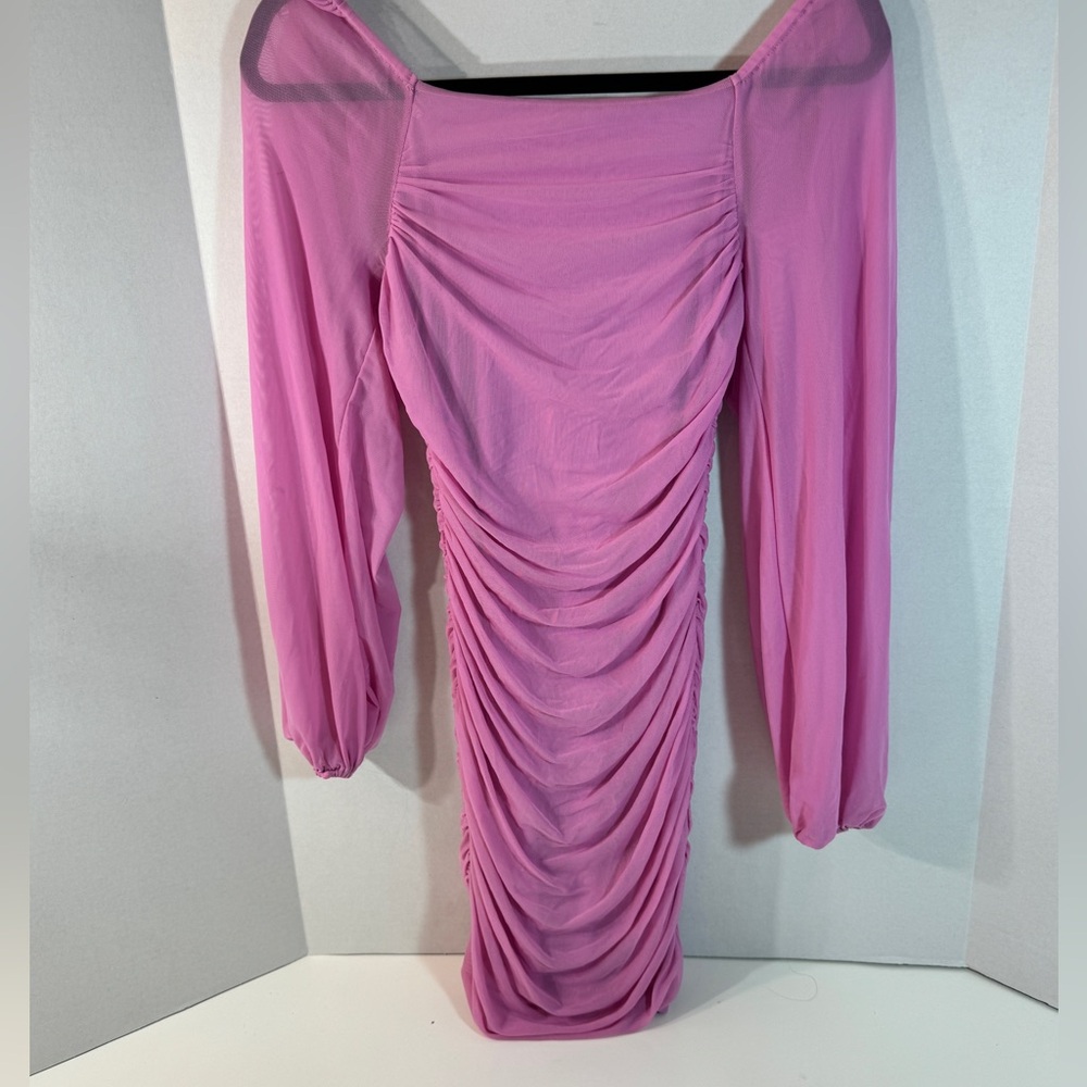 Cocktail Elegant Pink Ruched Dress Size S/M